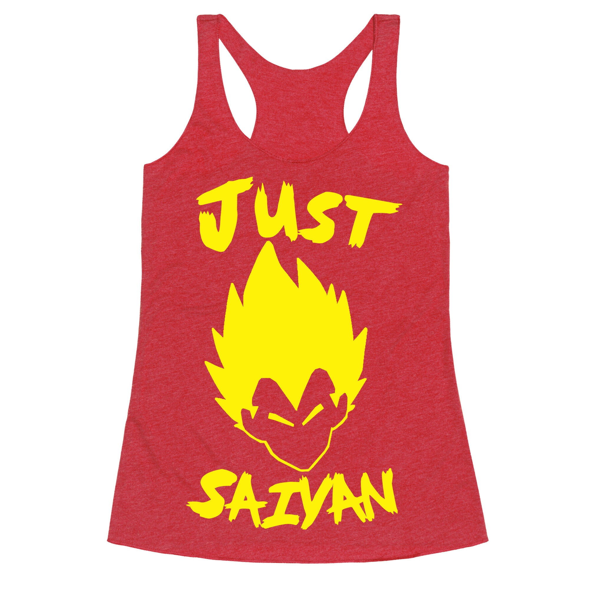 Just Saiyan Racerback Tank